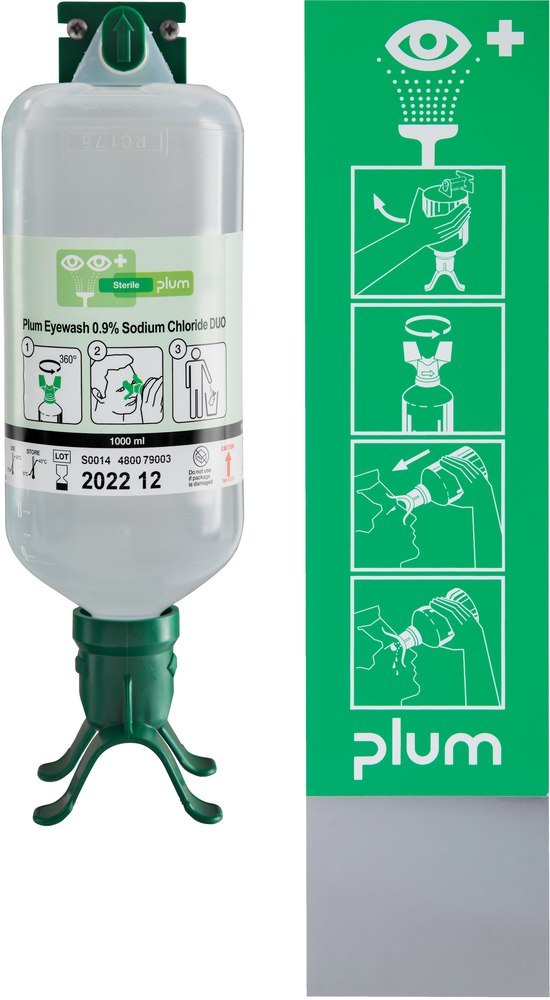 PLUM Augenspülstation Duo, incl. 1 Fl.1000 ml Produktbild img1 L