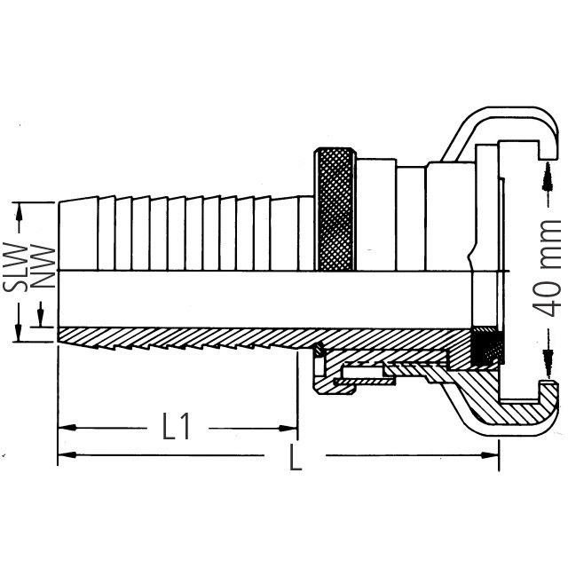 GEKA® plus-Schlauchstück SH, mit Tülle Produktbild img3 L
