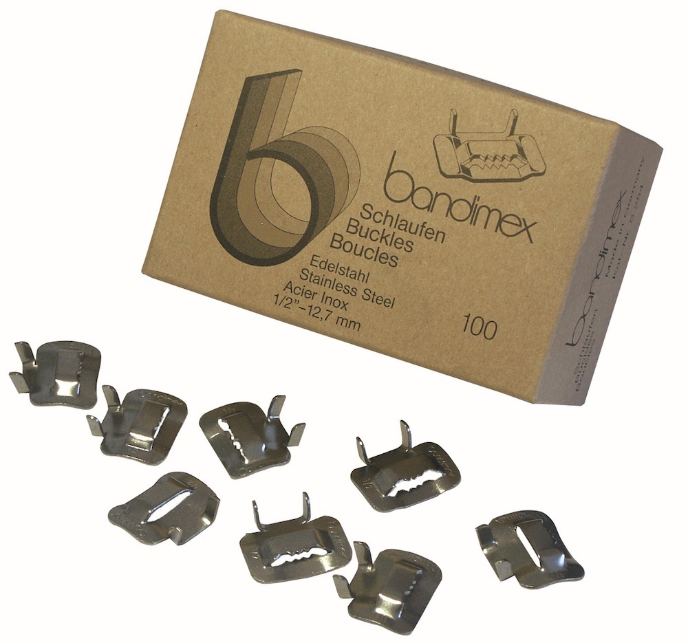 bandimex Schlaufen 3/4" V2A-Edelstahl Pa ck a 100 Stück Bandimex Produktbild img3 L