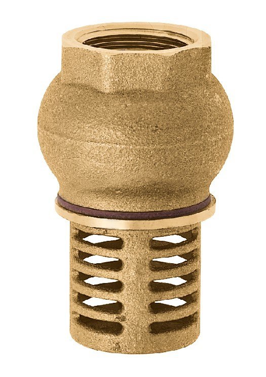 GEKA Fußventil mit abschraubbaren Saugkorb, IG, Messing Produktbild img2 L