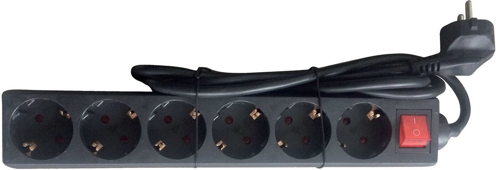 fortis Steckdosenleiste 6-Fach 1,4m H05VV-F3G1,5 Produktbild img1 L