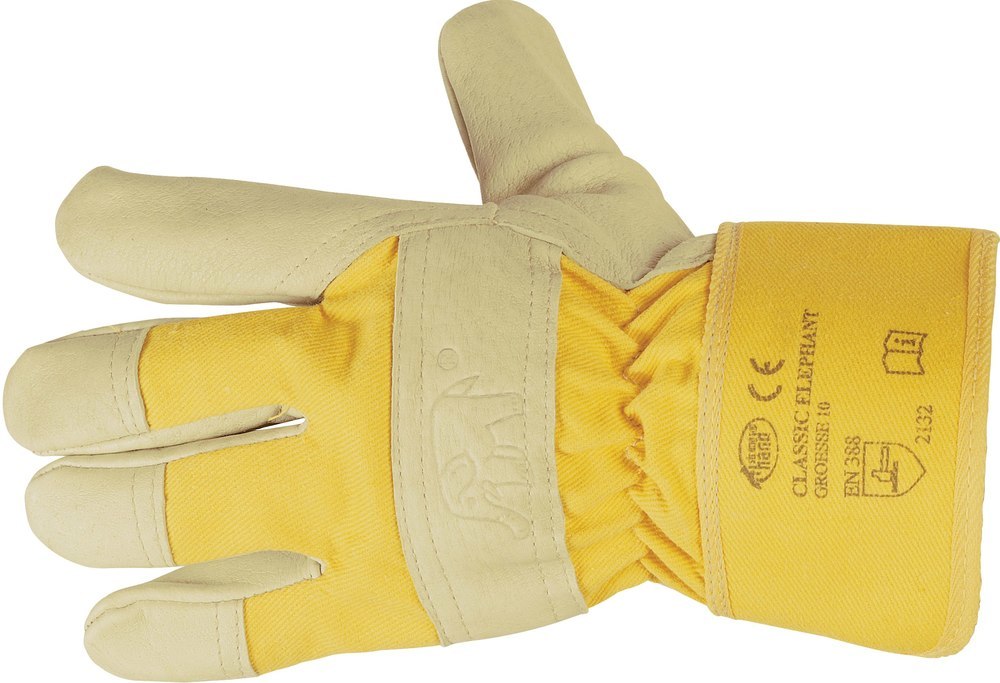 stronghand Handsch.Elephant,Schweins led er, gelb Produktbild img1 L