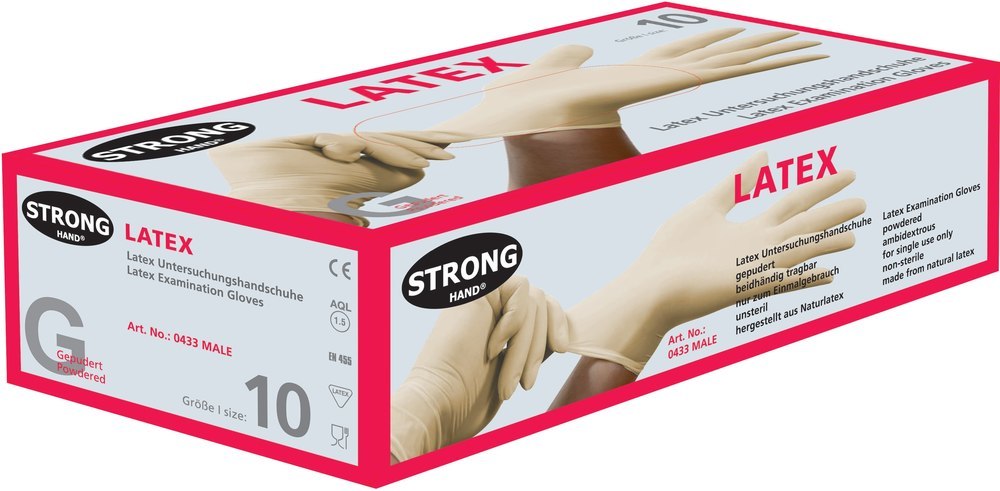 stronghand Ew-Handsch.Male,Latex,gep.Gr.10(Box a100 Produktbild img2 L