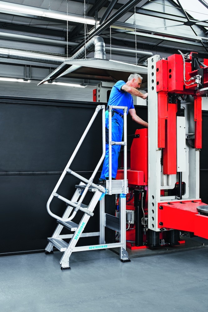 ZARGES Treppenpodest fahrbar 45° Produktbild img4 L