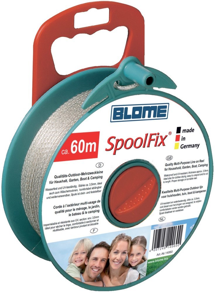 Blome Wäscheleine Spoolfix 60 m lang Produktbild img1 L