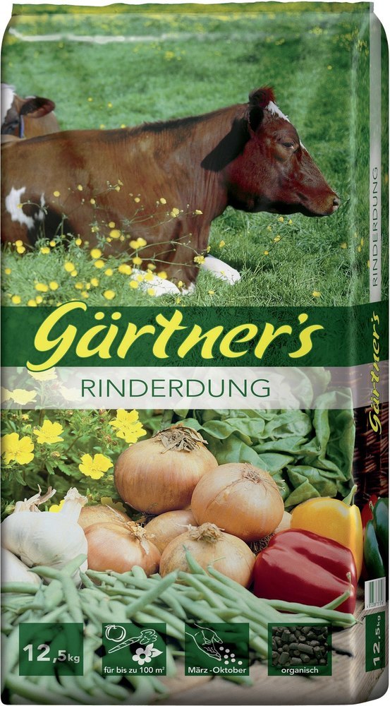 Gärtner`s Rinderdung gekörnt, 12,5 kg Produktbild img1 L