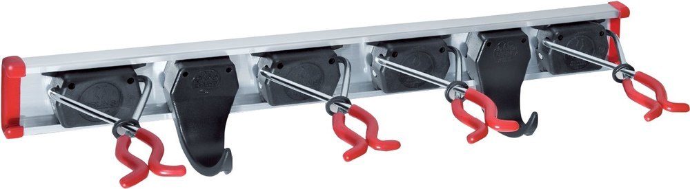 BRUNS Gerätehalter Set 4.2.05 4 Halter, 2 Haken + Schie inkl. Schrauben + Dübel Produktbild img1 L