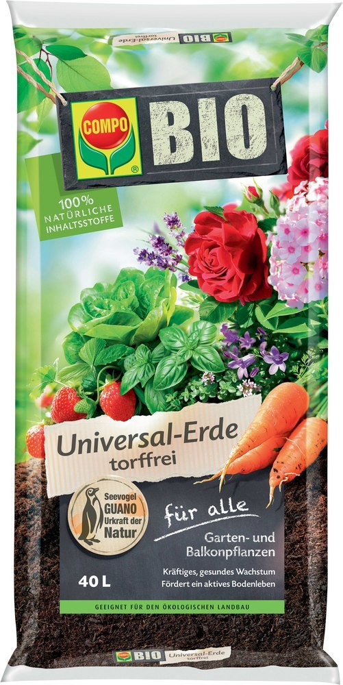 COMPO Bio Universal-Erde 40 l torffrei, Compo Produktbild img1 L