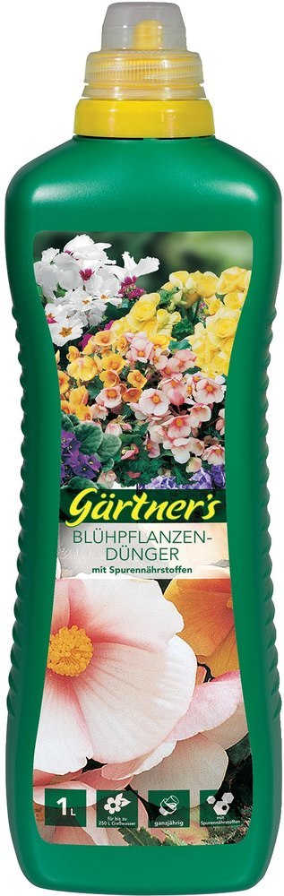 Gärtner`s Blühpflanzendünger mit Spurene lemente, 1 l Produktbild img1 L
