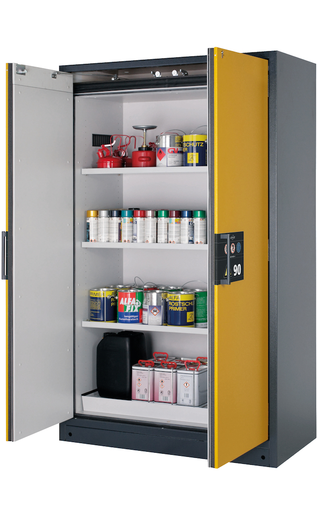 ASECOS Sicherheitsschrank Q90.195.120 Typklasse 90 mit 2 Flügeltüren H 1953 B 1193 Produktbild img1 L