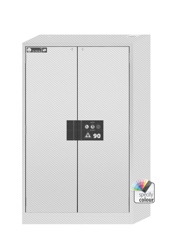 ASECOS Sicherheitsschrank Q90.195.120 Typklasse 90 mit 2 Flügeltüren H 1953 B 1193 Produktbild img4 L