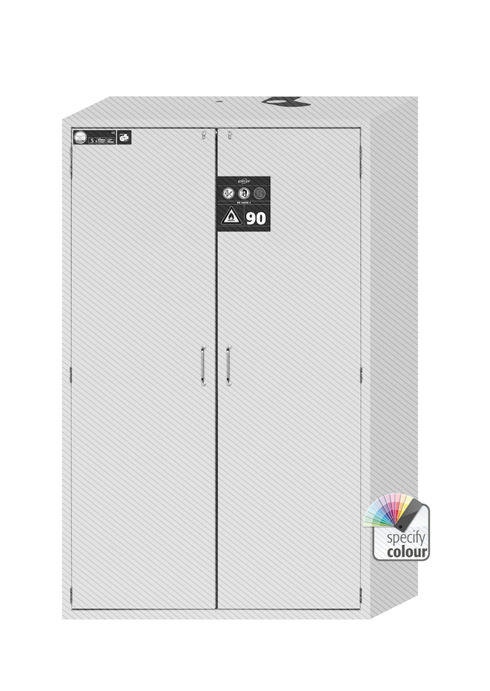 ASECOS Sicherheitsschrank S90.196.120.WDAS Typklasse 90 mit 2 Flügeltüren, feststellbar… Produktbild img4 L