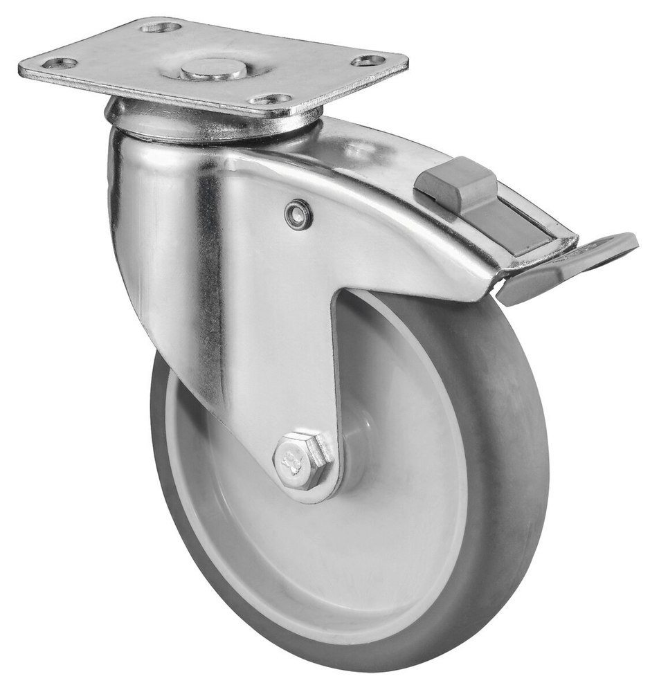 BS ROLLEN Lenkrolle mit Platte C120.A80 Produktbild img1 L