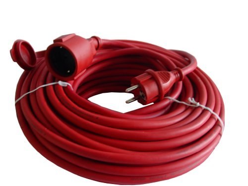 UNITEC Gummi-Verlängerung 25 m, rot, H07 RN-F3G1,5 Produktbild img1 L