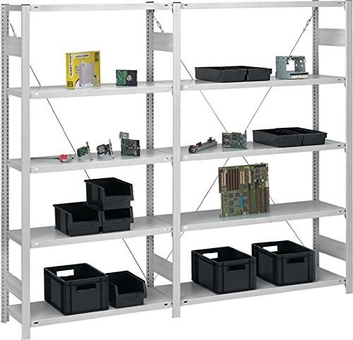 hofe Grundregal, 6 Böden, hellgrau Produktbild img1 L