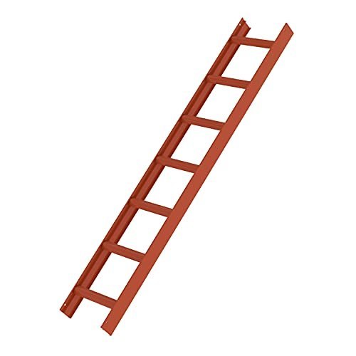GÜNZBURGER STEIGTECHNIK Dachleiter 7 Sprossen, Aluminium, B 330mm, L 1960mm, rot Produktbild img1 L