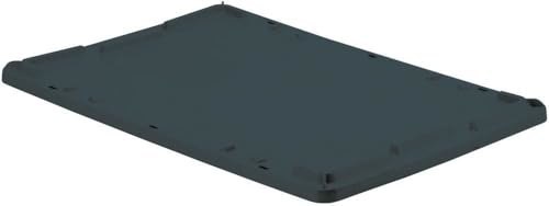 LA-KA-PE Auflagedeckel schwarz zu Drehst apelbehälter 60/40 Liter Produktbild img1 L