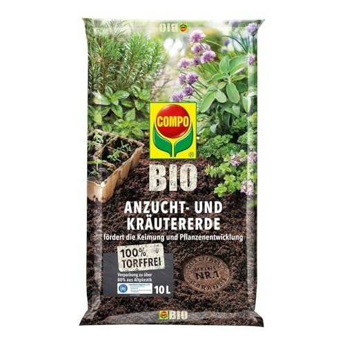 COMPO Anzucht- und Kräutererde torffrei 10 L BIO Produktbild img1 L
