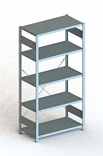 META Steckregal CLIP S3 100 Grundfeld, RAL 7035 lichtgrau Produktbild img1 L