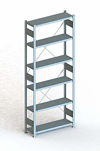 META Steckregal CLIP S3 230 Grundfeld, RAL 7035 lichtgrau Produktbild img1 L
