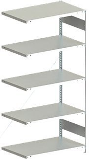 META Steckregal CLIP 100 Anbaufeld, verzinkt Produktbild img1 L