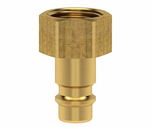 Lüdecke Stecknippel ES, Messing (MS58), DN 7,2, IG-G 1/4"l, freier Durchgang Produktbild img1 L