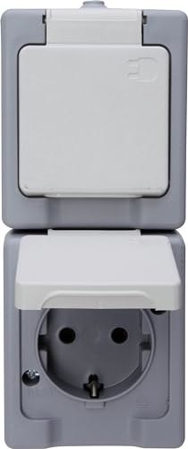 Kopp Schutzkontakt-Steckdose 2-fach, senkrecht AP/FR Produktbild img1 L