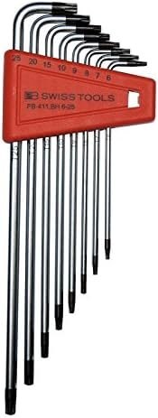 PB Winkelschraubendreher- Satz im Kunststoffhalter 8-teilig T6-T25 Bohrung Swiss Produktbild img1 L