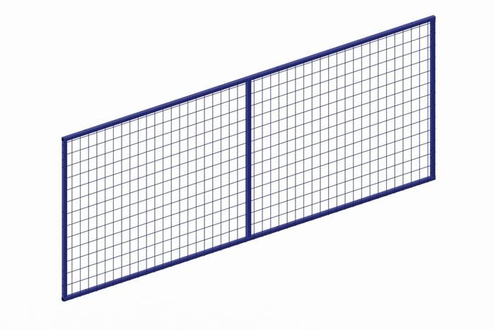META Rückwandgitter QR für Palettenregal MULTIPAL, RAL 5010 enzianblau Produktbild img1 L