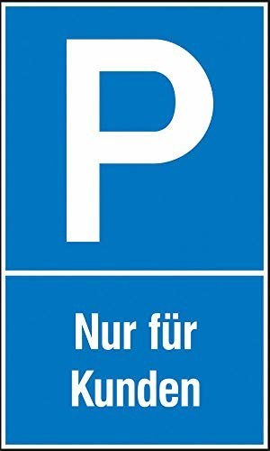 SafetyMarking Parkplatzschild „Parken nur für Kunden“ Produktbild img1 L