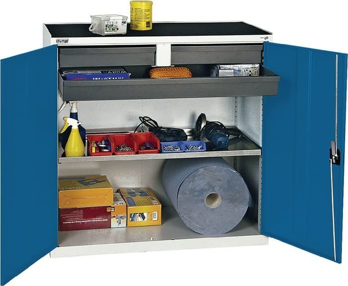 stumpf Werkzeugschrank 3 SL 1WA 1000x1000x500 mm grau Produktbild img1 L