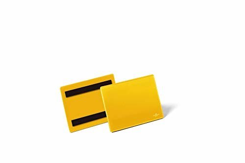 Durable Magn. Kennz.tasche A6 quer, gelb Innen 148x105 Außen 163x120 VE 50Stück Produktbild img1 L