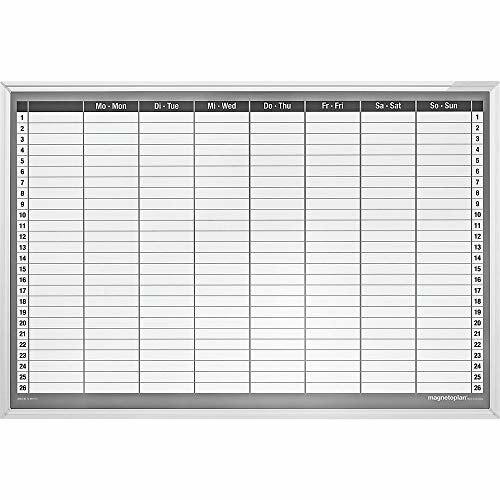 Magnetoplan Wochenplaner 8x26 Felder Abm. 920 x 625 mm Produktbild img1 L