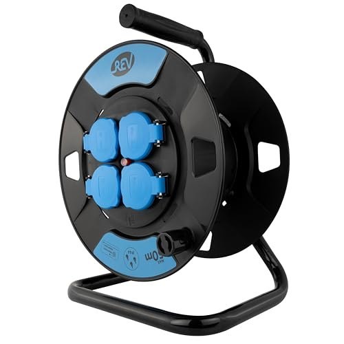 REV Leertrommel 4-fach Kunststoff IP44 s chwarz/blau Produktbild img1 L