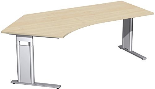geramöbel PC-Schreibtisch 135° links 2166 x 800/1130mm Produktbild img1 L