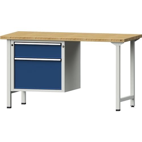 Anke Kombi-Werkbank grau/blau 1500x700x40mm Produktbild img1 L