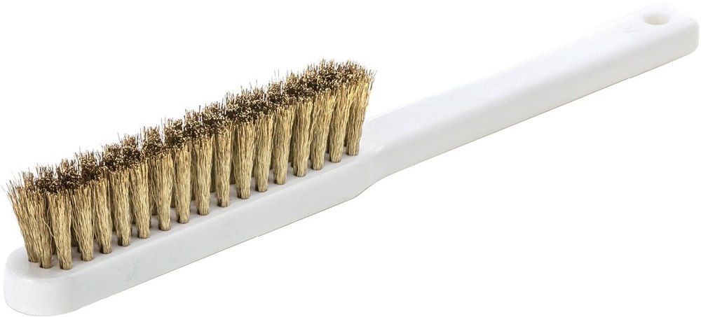 Lessmann Feinbürste Kunstst.-griff Messing gewellt 0,15mm Produktbild img1 L