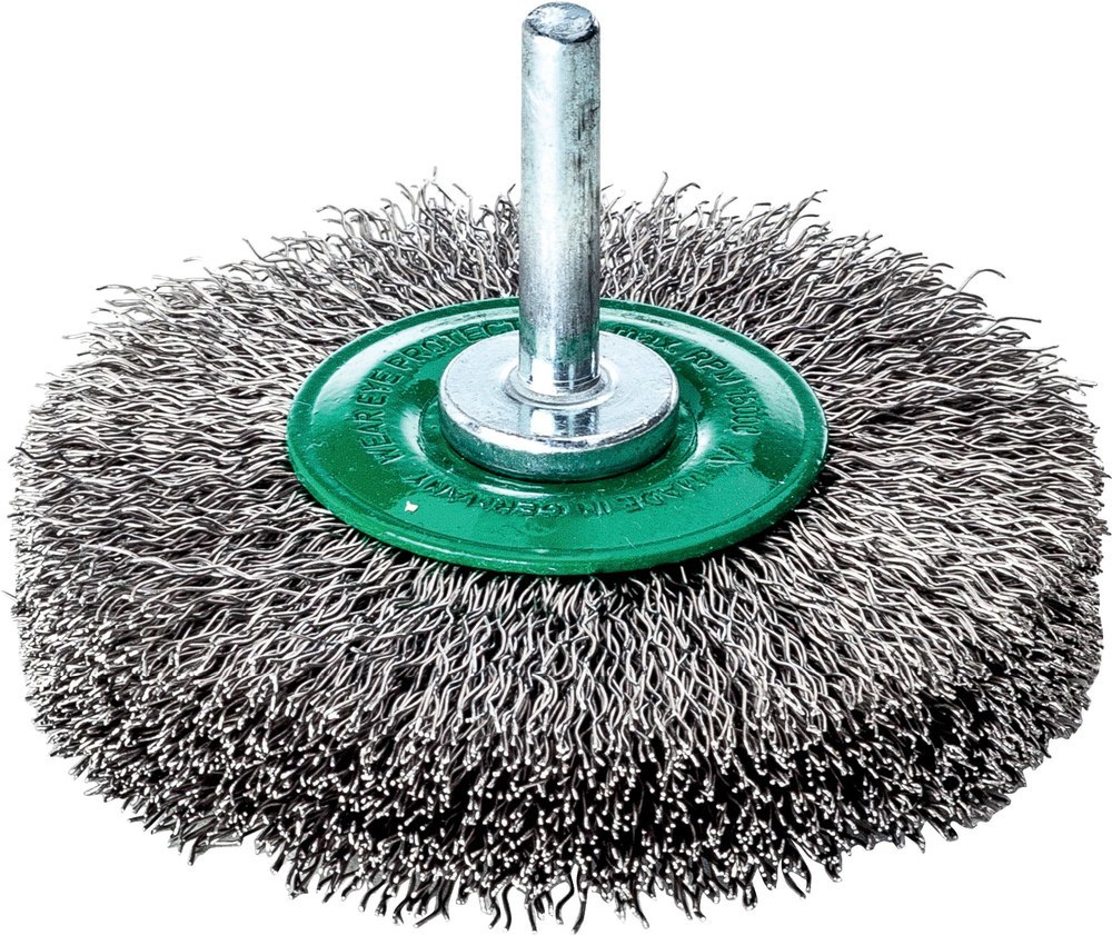 Lessmann Rundbürste V4A gewellt mit Schaft 50x10x0,2mm Produktbild img1 L
