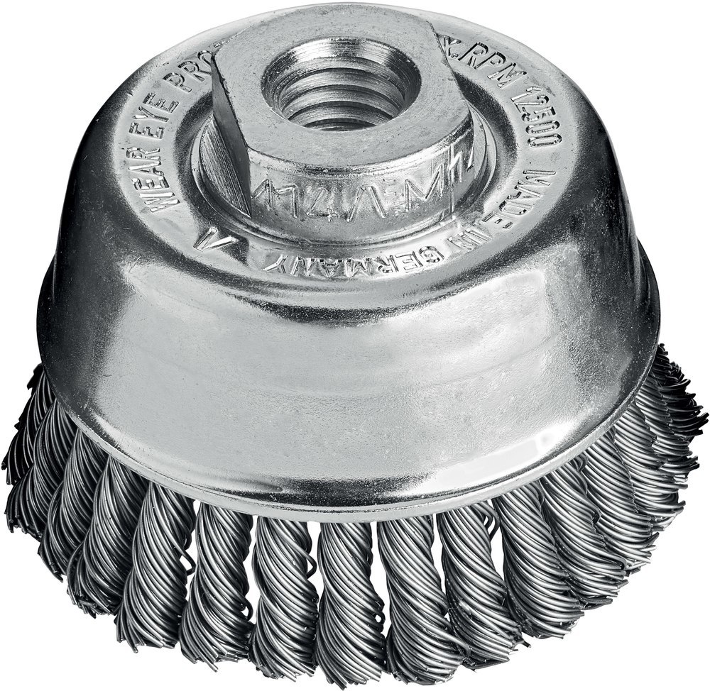 Lessmann Topfbürste Stahldraht gezopft 65x0,5mm Besatz 30x6mm gez.Draht Produktbild img1 L