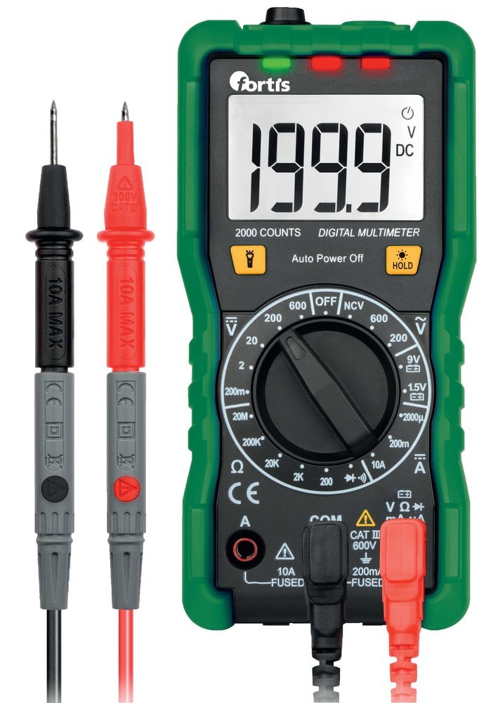 fortis Digital-Multimeter 0,1 mV-600V Produktbild img1 L
