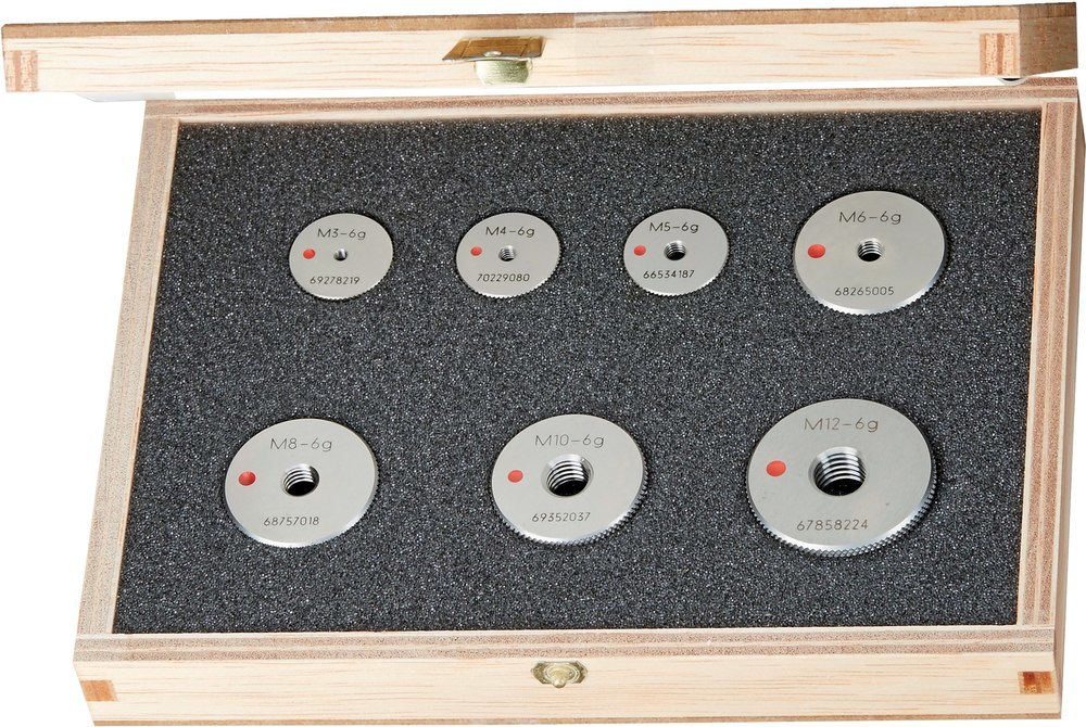 JBO Gewinde-Ausschusslehrring Set M 3 - M 12 Tol. 6g Produktbild img1 L