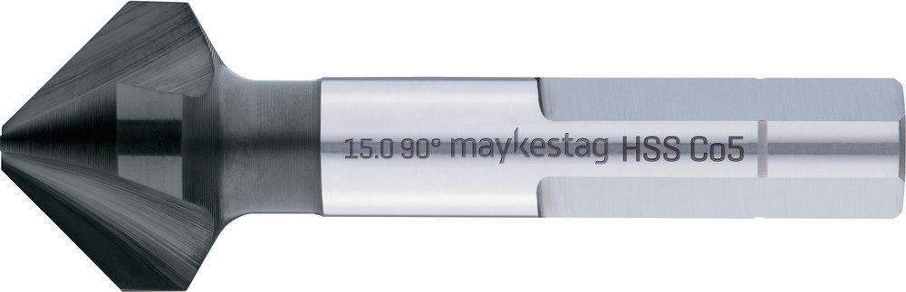 MAYKESTAG Kegelsenker Ungl. 3-Flächenschaft ALUNIT HSS-E Produktbild img1 L