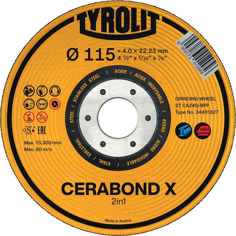 TYROLIT Schruppscheibe CERABONDX Produktbild img1 L