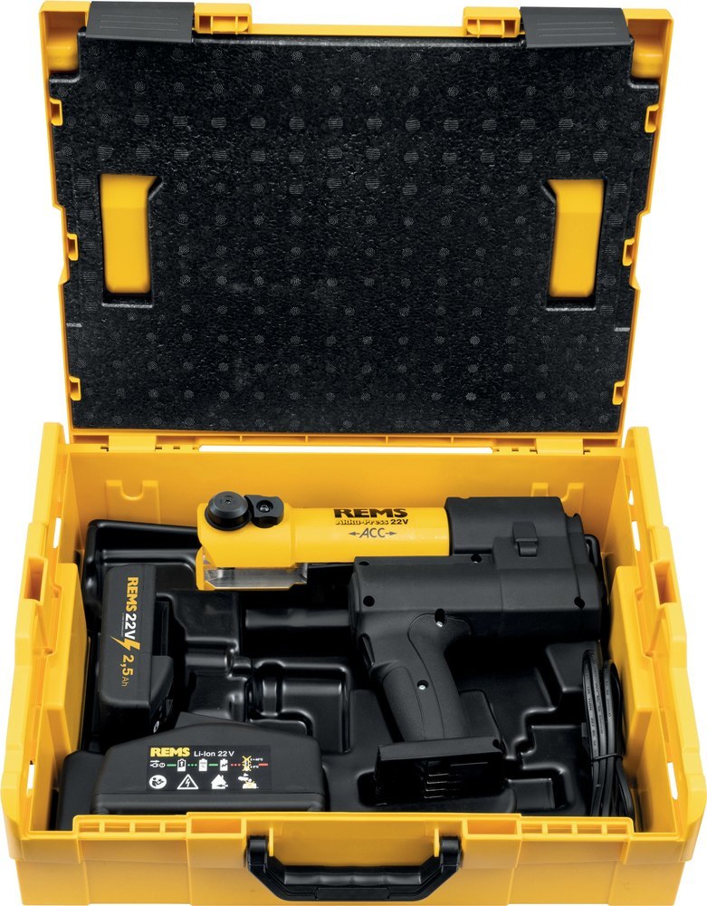 REMS Akku-Press 22 V ACC Basic-Pack in L-Boxx D 10-108(110) mm,D 3/8-4" für Produktbild img1 L