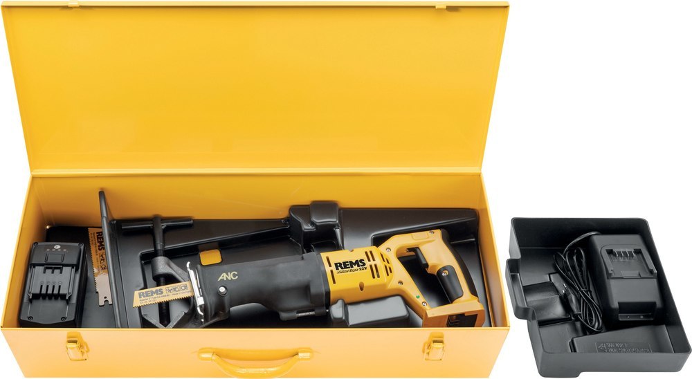 REMS AkkuTiger 22V VE Set Rohr-Säbels. 21,6V-9,0Ah mit Vario-Elektronik (VE) 2x Produktbild img1 L