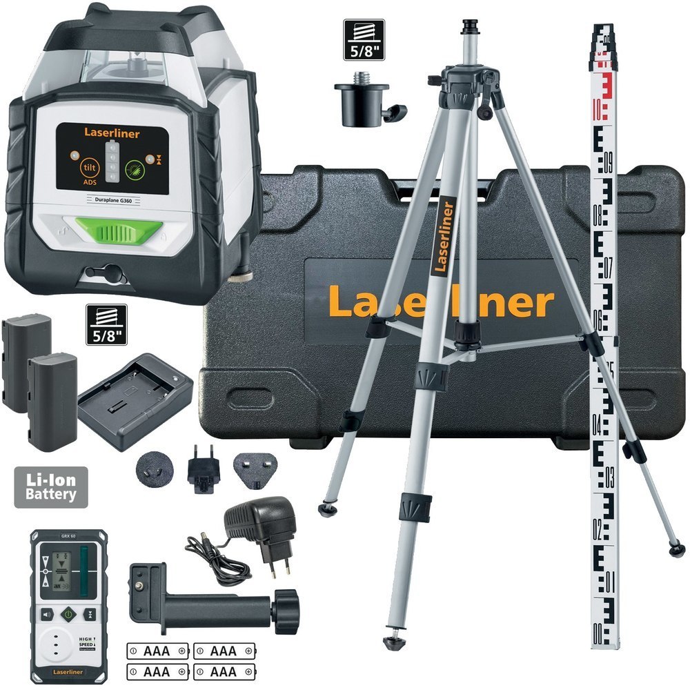 Laserliner Rotationslaser-Set Duraplane G360 Set 175cm Produktbild img1 L
