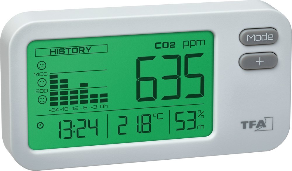 TFA Dostmann Kontrollgerät C02 zur Überw achung Produktbild img1 L