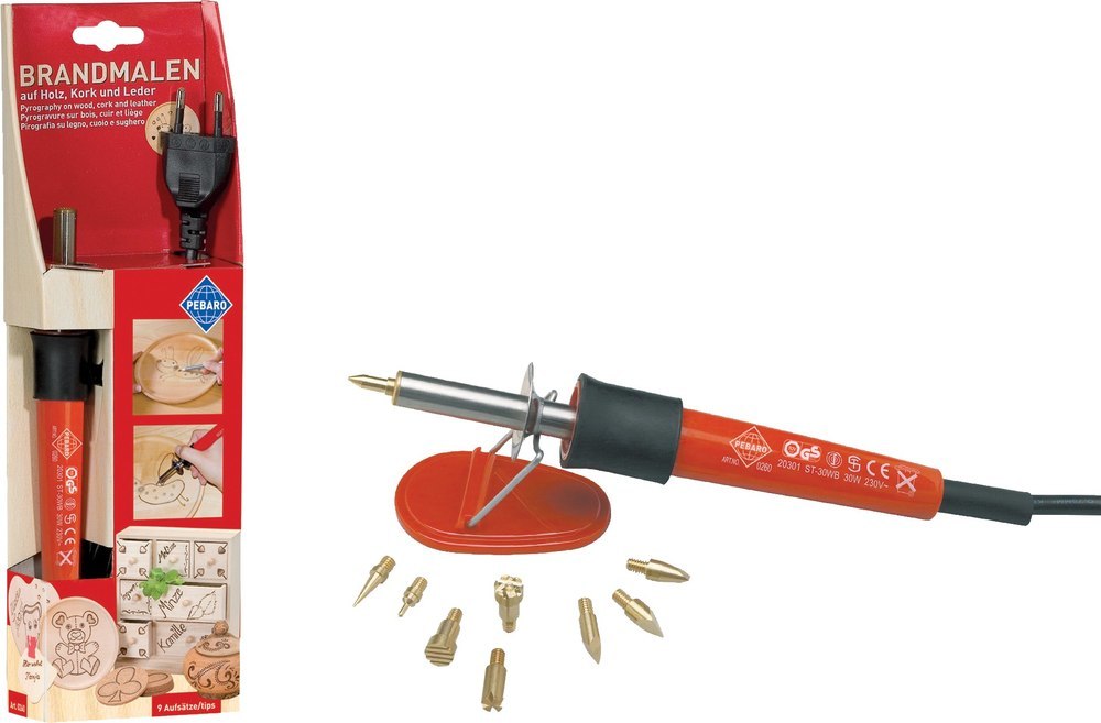 PETER BAUSCH Brandmalkolben-Set mit 9 Aufsätzen Produktbild img1 L