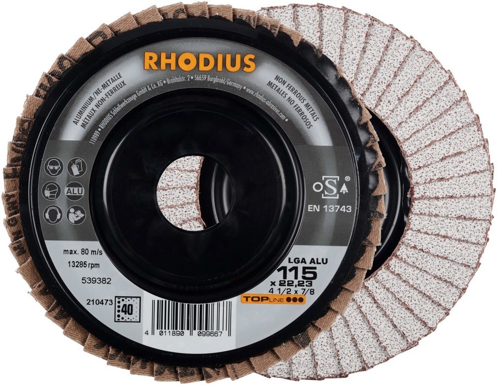 RHODIUS Lamellenschleifscheibe LGA ALU Produktbild img1 L