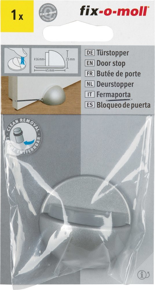 fix-o-moll suki. Türstopper, klebend, Gummi, 45x H25 mm Produktbild img1 L
